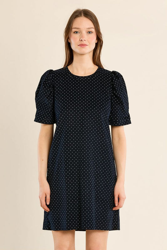 Molly Bracken Woven Dress Midnight Blue P1548EN