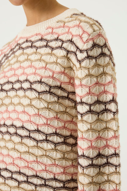 Garcia T260248 Cream Pattern Jumper