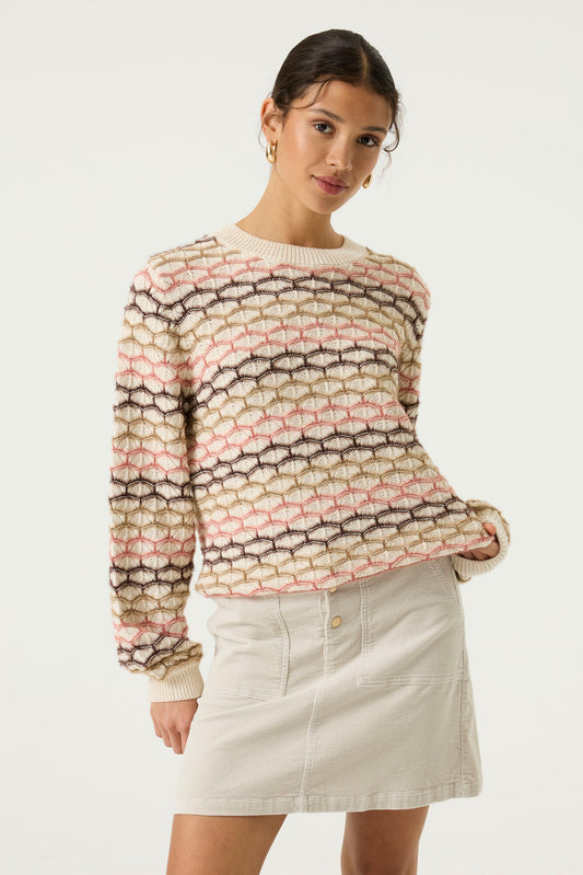 Garcia T260248 Cream Pattern Jumper