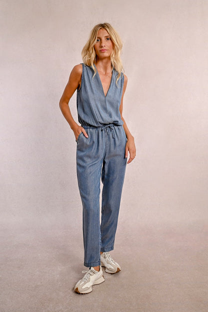 Molly Bracken Z625DE Denim Jumpsuit