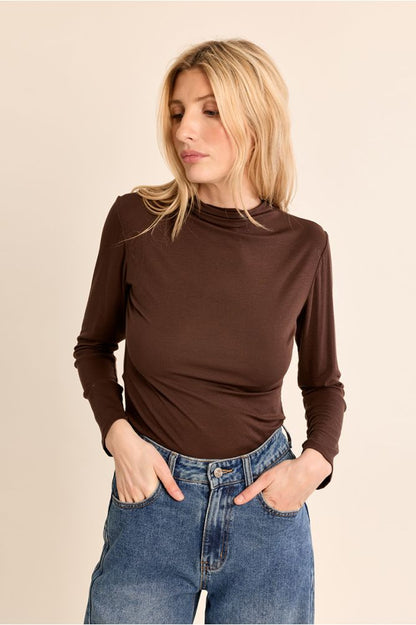 Molly Bracken EF1662EN Chocolate Knitted Undershirt