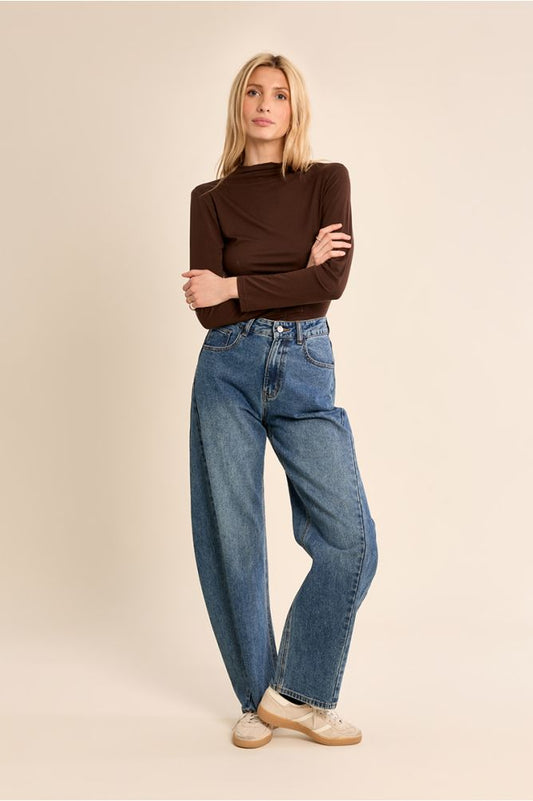 Molly Bracken EF1662EN Chocolate Knitted Undershirt