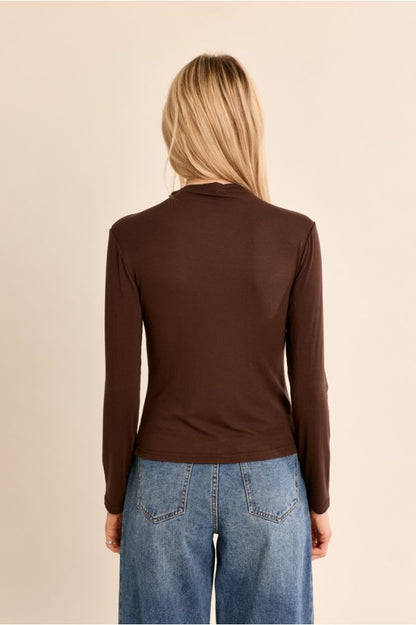 Molly Bracken EF1662EN Chocolate Knitted Undershirt
