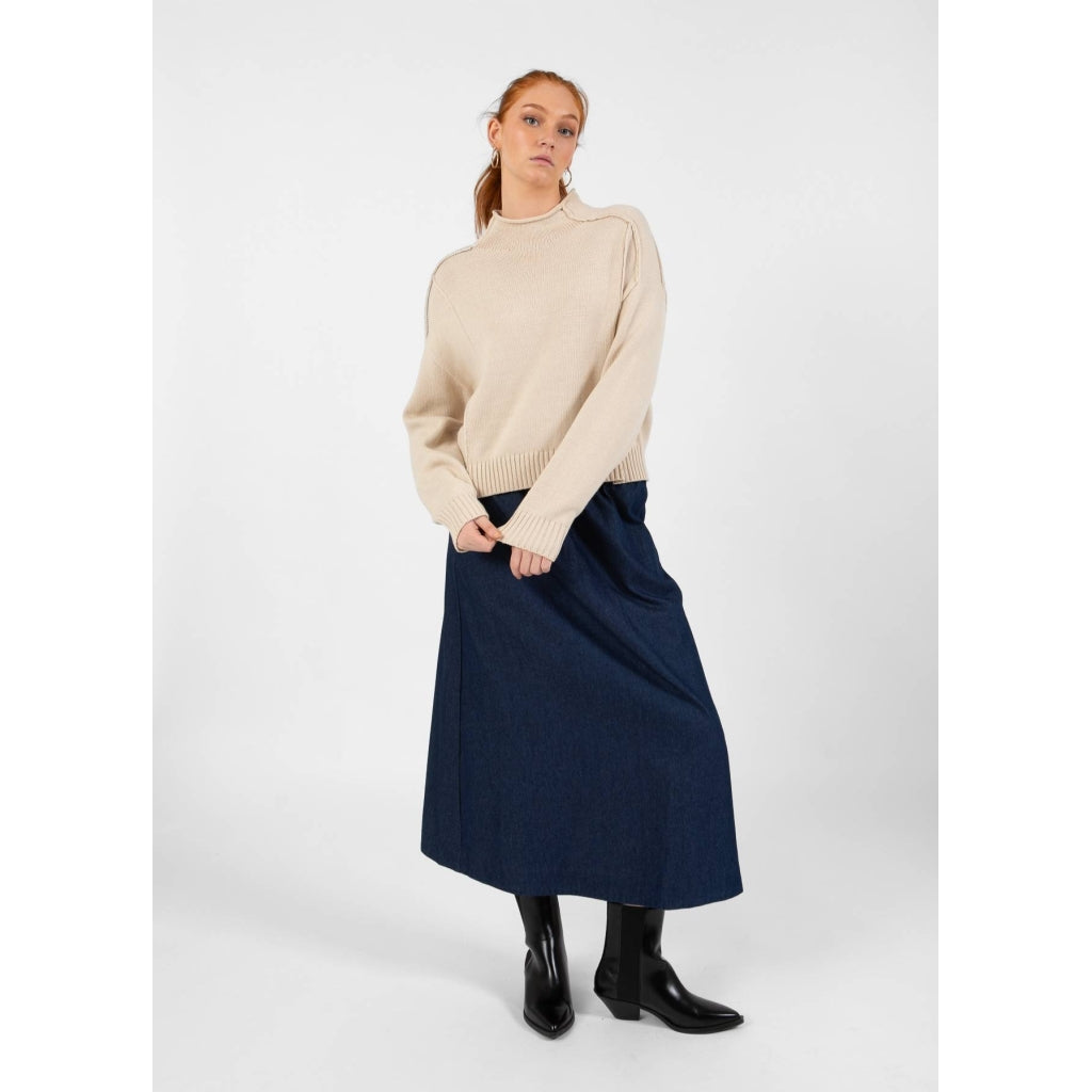 Coster Turtleneck Jumper Cream