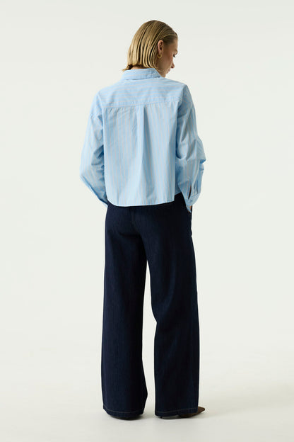 Garcia U260033 Breeze Blue Stripe Shirt