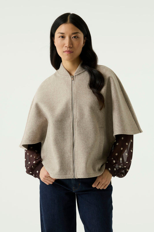 Garcia U260096 Light Brown Bomber Jacket