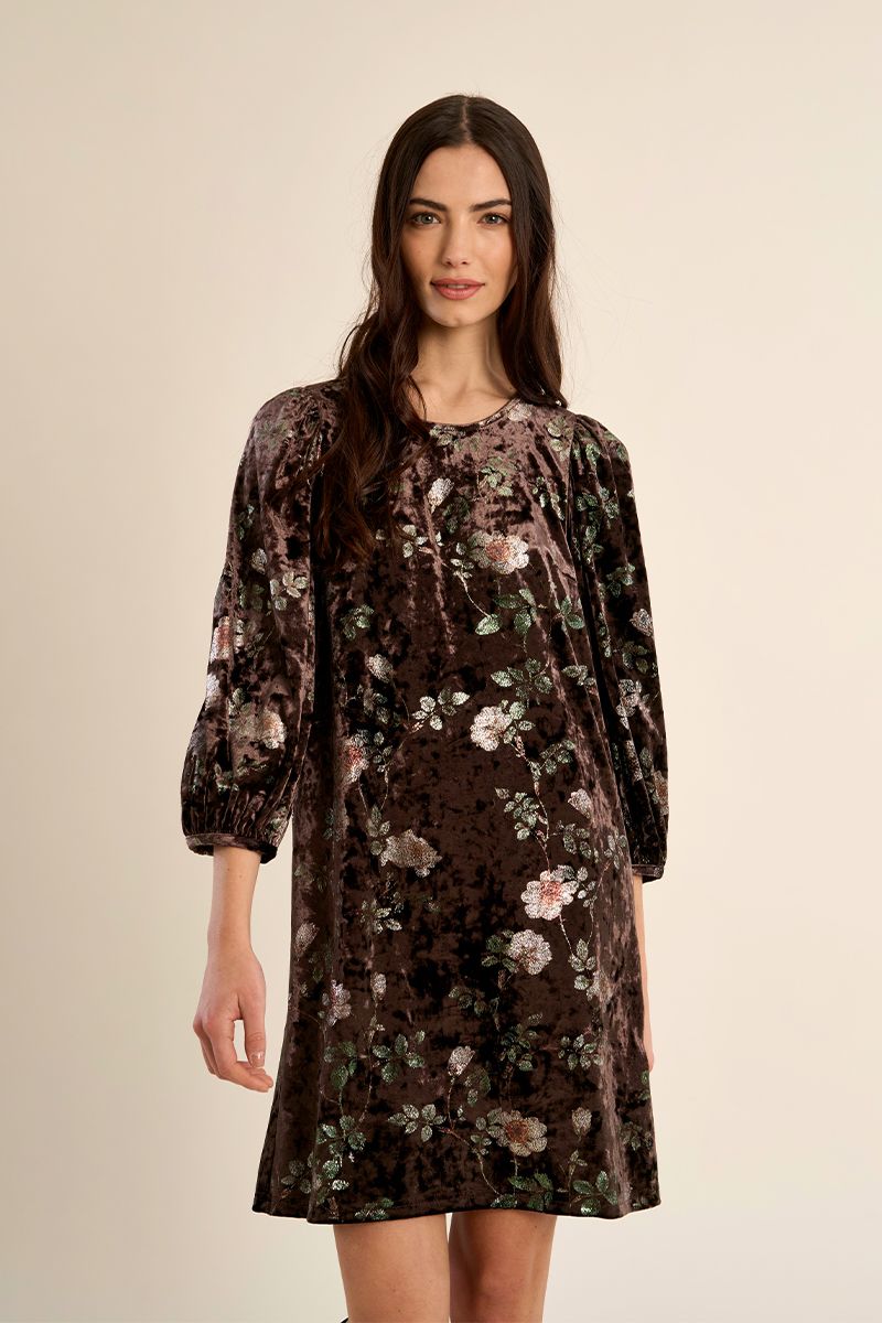 Molly Bracken Velvet Dress Black T2294EH