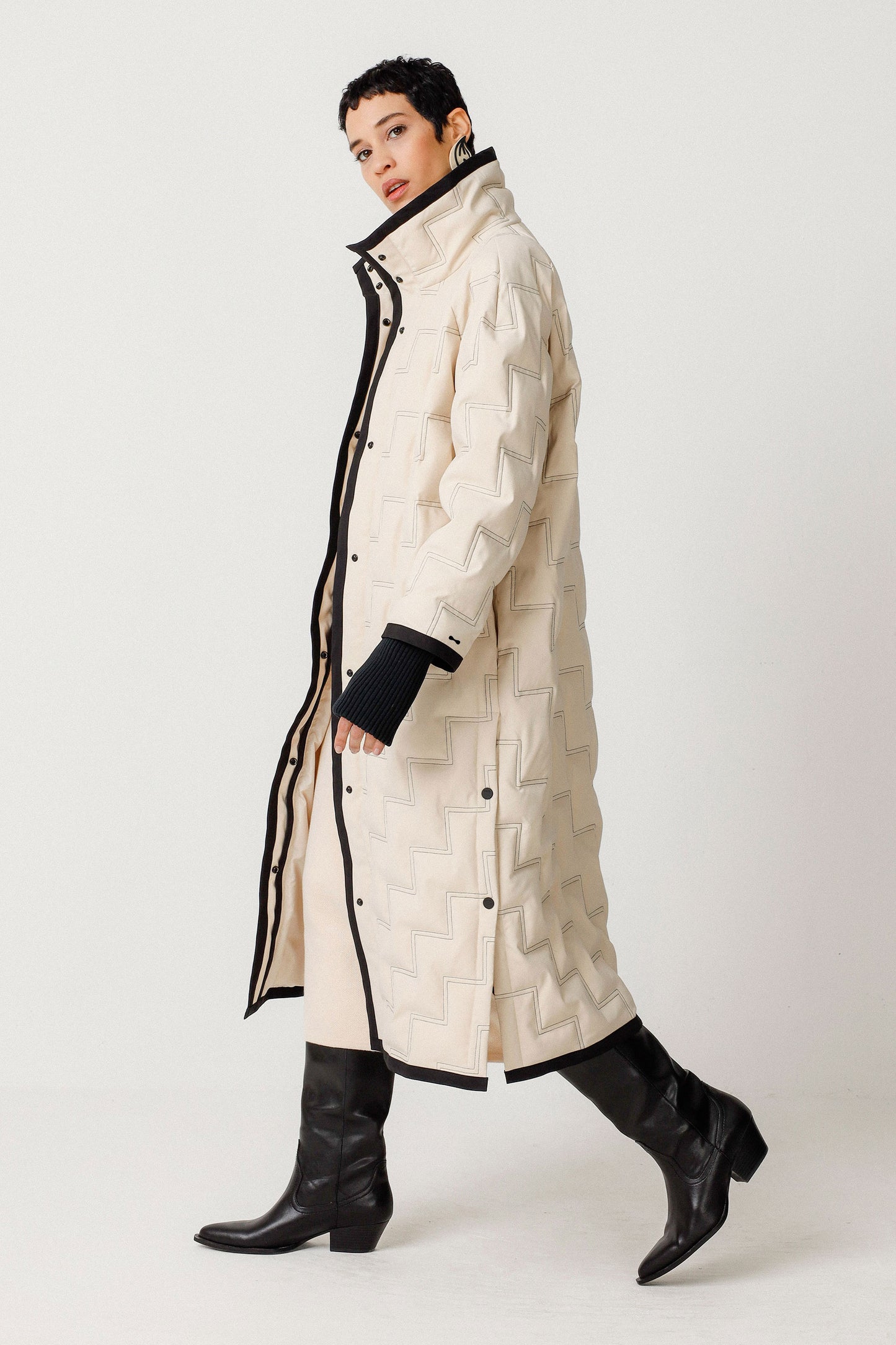 SKFK Cream Padded Coat WCT00022 Alizia