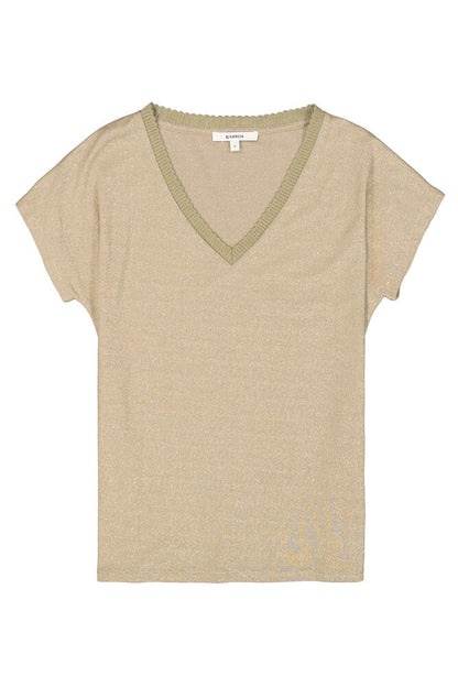 Garcia Olive Green V Neck Tee