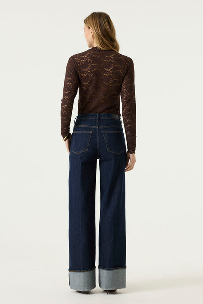 Garcia Z0075 Brown Long Sleeve Top
