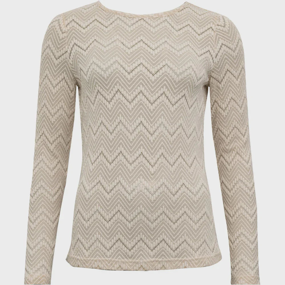 Costa Mani Sand Zig Zag Blouse